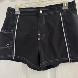 Free Country Black Women's Surf/Swim Shorts. Lined.